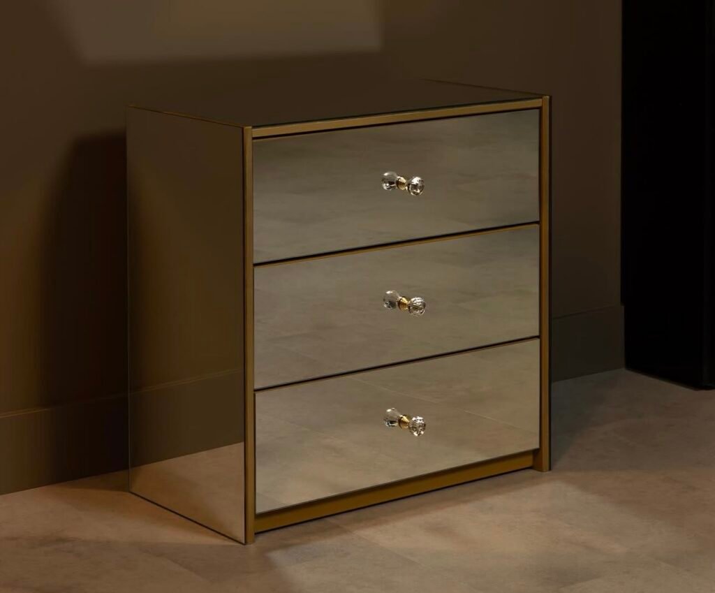 GOLDY 3-Drawer Nightstand alternate view