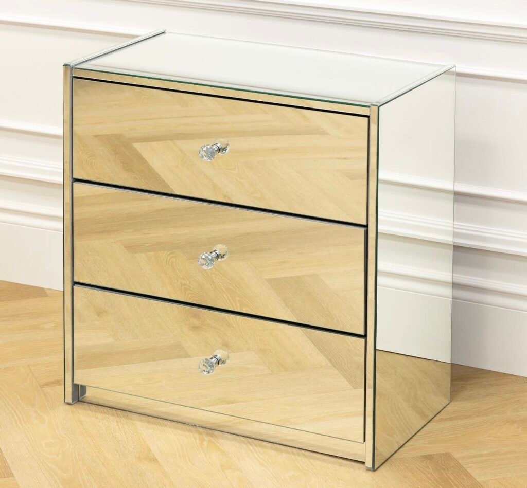 EMERALD 3-Drawer Nightstand